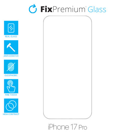FixPremium Glass - Verre trempé pour iPhone 17 Pro