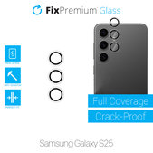 FixPremium Glass - Verre Trempé Caméra Arrière sans Cadre pour Samsung S25