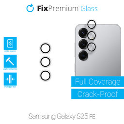 FixPremium Glass - Verre Trempé Caméra Arrière sans Cadre pour Samsung S25 FE