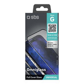 Verre trempé universel Omniglass G, Noir, SBS