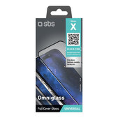 Verre trempé universel Omniglass X, Noir, SBS