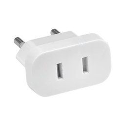 Adaptateur de prise 220V US vers EU (Blanc)