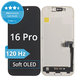 Écran Soft OLED pour iPhone 16 Pro - Vitre tactile + Châssis, DIAGNOSTIC