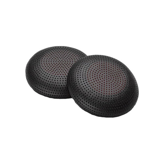 Coussinets de rechange pour Poly Blackwire 3300, Mousse à mémoire + cuir PU, Noires, 1 Paire