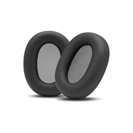Coussinets de rechange pour Sony WH-1000XM6, Mousse à mémoire + cuir PU, Noires, 1 Paire
