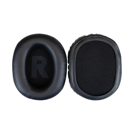 Coussinets de rechange pour Logitech G PRO X 2, Mousse à mémoire + cuir PU, Noires, 1 Paire