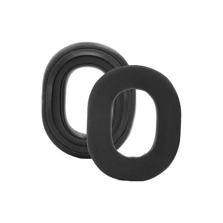 Coussinets de rechange pour Razer Blackshark V3, V3X, Mousse à mémoire + Textile + cuir PU, Noires, 1 Paire