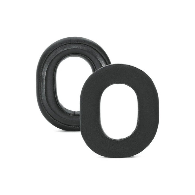 Coussinets de rechange pour Razer Blackshark V3 Pro, Mousse à mémoire + Textile, Noires, 1 Paire