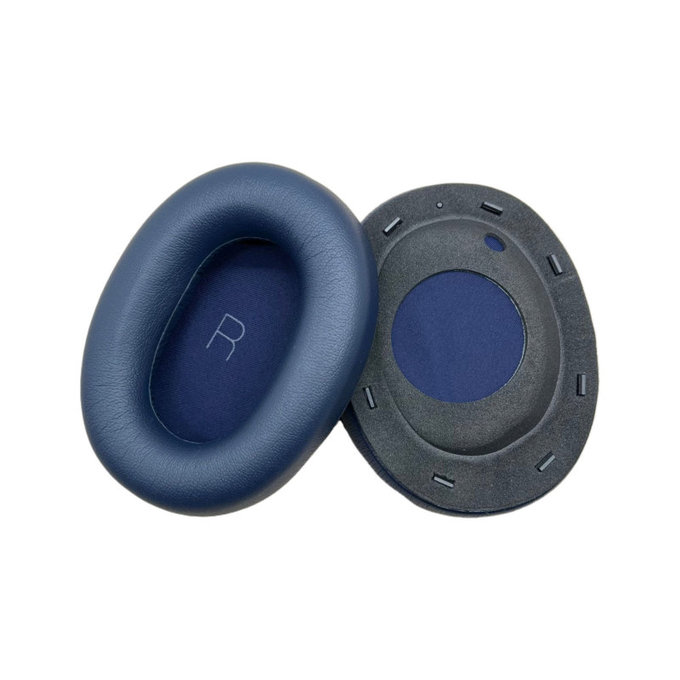 Coussinets de rechange pour JBL Tour One M3, Mousse à mémoire + cuir PU, Bleues, 1 Paire