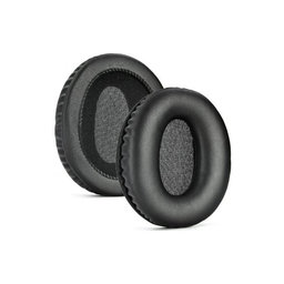 Coussinets de rechange pour Audio-Technica ANC500BT, Mousse à mémoire + cuir PU, Noires, 1 Paire
