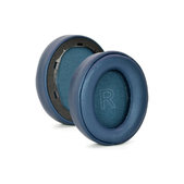 Coussinets de rechange pour Anker Soundcore Life Q30, Q35, Mousse à mémoire + cuir PU, Bleues (cousues), 1 Paire