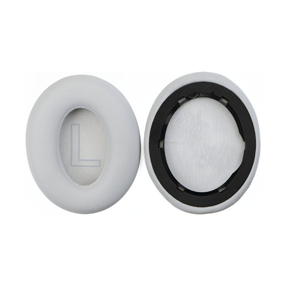 Coussinets de rechange pour Anker Soundcore Life Q20, Mousse à mémoire + cuir PU, Grises, 1 Paire