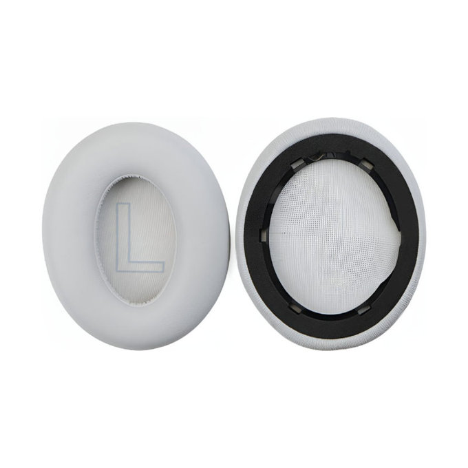 Coussinets de rechange pour Anker Soundcore Life Q20, Mousse à mémoire + cuir PU, Grises, 1 Paire