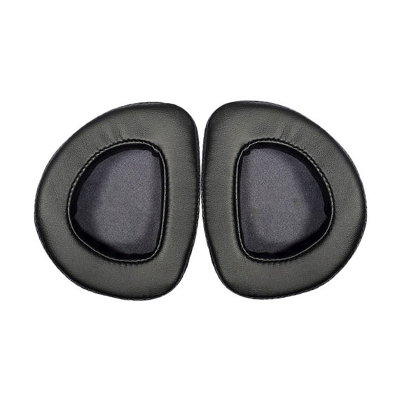 Coussinets de rechange pour Asus ROG Delta, Delta S, Mousse à mémoire + cuir PU, Noires, 1 Paire