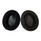 Coussinets de rechange pour Audio-Technica ATH-M50X, M50XBT, M40X, MSR7, Mousse à mémoire + cuir PU + suède, Noires, 1 Paire