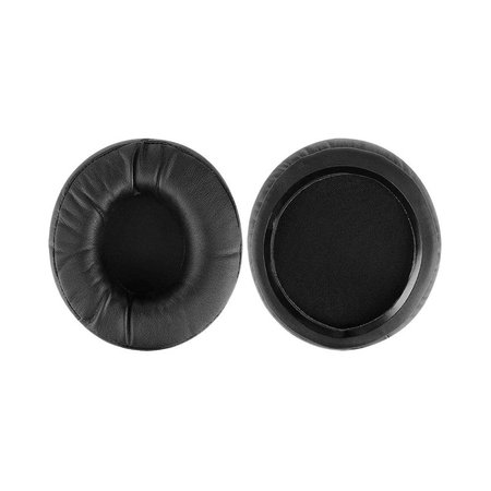 Coussinets de rechange pour Beyerdynamic T5P, T70, T90, HS200, RSX700, Mousse à mémoire + cuir PU, Noires, 1 Paire