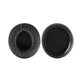 Coussinets de rechange pour Beyerdynamic T5P, T70, T90, HS200, RSX700, Mousse à mémoire + cuir PU, Noires, 1 Paire