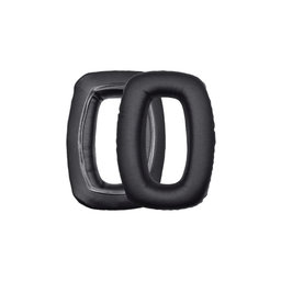 Coussinets de rechange pour Beyerdynamic DT 100, DT 150, DT 190, Mousse à mémoire + cuir PU, Noires, 1 Paire