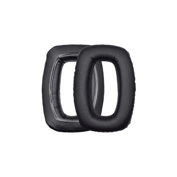 Coussinets de rechange pour Beyerdynamic DT 100, DT 150, DT 190, Mousse à mémoire + cuir PU, Noires, 1 Paire