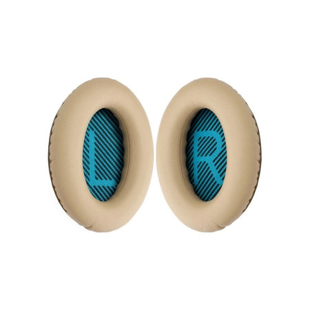 Coussinets de rechange pour Bose QuietComfort 2, 15, 25 et 35, Mousse à mémoire + cuir PU, Kaki, 1 Paire