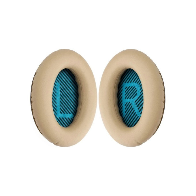 Coussinets de rechange pour Bose QuietComfort 2, 15, 25 et 35, Mousse à mémoire + cuir PU, Kaki, 1 Paire