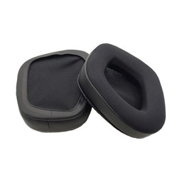 Coussinets de rechange pour Corsair Void RGB Elite, Mousse à mémoire + Néoprène, Noires, 1 Paire