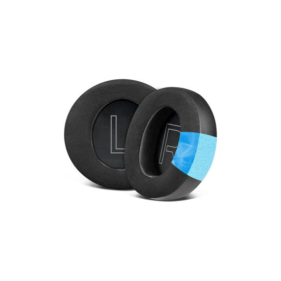 Coussinets de rechange pour Dell Alienware AW510H et AW310H, Mousse à mémoire + Néoprène, Noires, Gel Rafraîchissant, 1 Paire