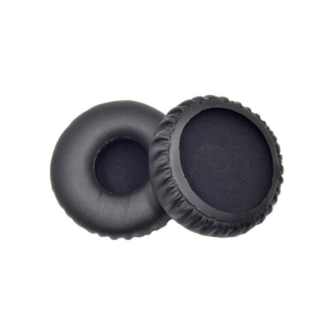 Coussinets de rechange pour Jabra Revo, Mousse à mémoire + cuir PU, Noires, 1 Paire