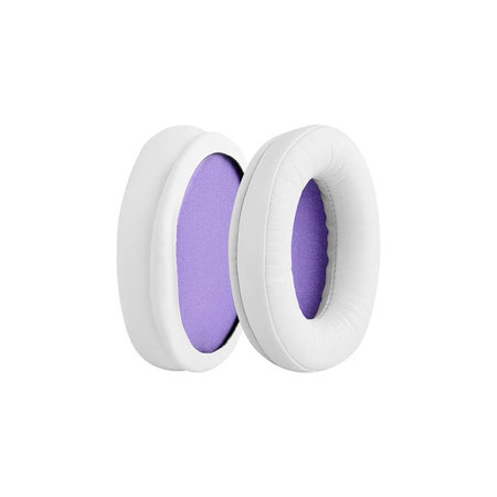 Coussinets de rechange pour Kingston HyperX Cloud Alpha Gaming, Mousse à mémoire + cuir PU, Blanches, 1 Paire