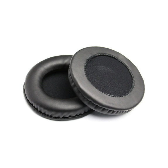 Coussinets de rechange pour Philips SHM1900, SHP1900, Mousse à mémoire + cuir PU, Noires, 1 Paire
