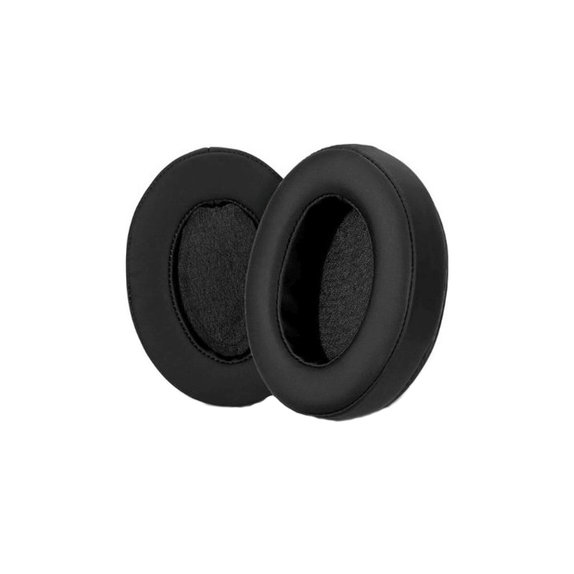 Coussinets de rechange pour Pioneer SE-M521, SE-M531, SE-M555V, Mousse à mémoire + cuir PU, Noires, 1 Paire