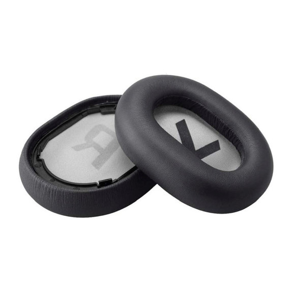 Coussinets de rechange pour Plantronics Backbeat Pro 2, SE, 8200 UC, Mousse à mémoire + cuir PU, Noires, 1 Paire