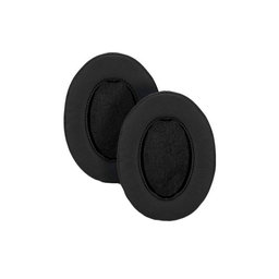 Coussinets de rechange pour Shure SRH440, Mousse à mémoire + cuir PU, Noires, 1 Paire