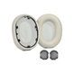 Coussinets de rechange pour Sony WH-1000XM5, Mousse à mémoire + cuir PU, Grises, 1 Paire