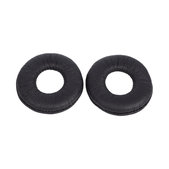 Coussinets de rechange pour Sony MDR-ZX110, Mousse à mémoire + cuir PU, Noires, 1 Paire
