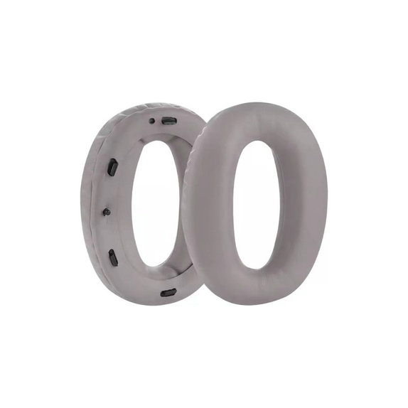 Coussinets de rechange pour Sony MDR-1000X, WH-1000XM2, Mousse à mémoire + cuir PU, Grises, 1 Paire