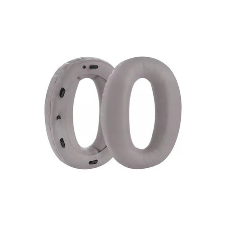 Coussinets de rechange pour Sony MDR-1000X, WH-1000XM2, Mousse à mémoire + cuir PU, Grises, 1 Paire
