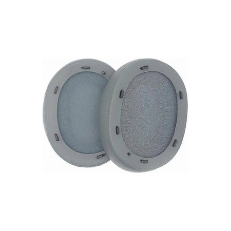 Coussinets de rechange pour Sony WH-ULT900N, Mousse à mémoire + cuir PU, Grises, 1 Paire
