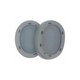 Coussinets de rechange pour Sony WH-ULT900N, Mousse à mémoire + cuir PU, Grises, 1 Paire
