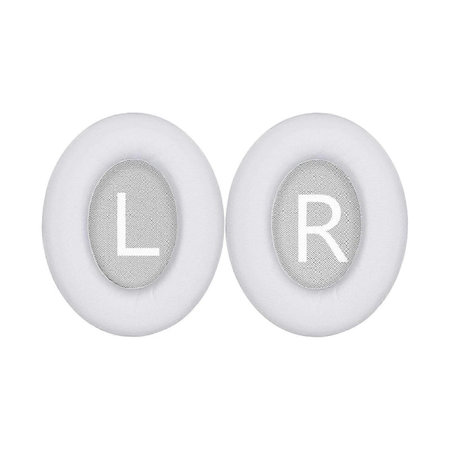 Coussinets de rechange pour Bose 700, NC700, Mousse à mémoire + cuir PU, Blanches, 1 Paire
