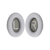Coussinets de rechange pour Bose QuietComfort 35, Mousse à mémoire + cuir PU, Grises, 1 Paire