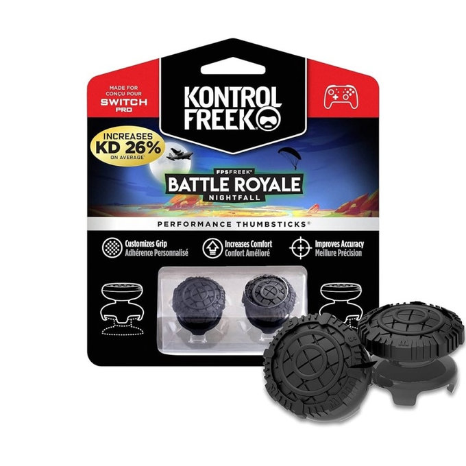 Kontrol Freek - Battle Royale (Black) Nintendo Switch Pro Extended Controller Grip Caps