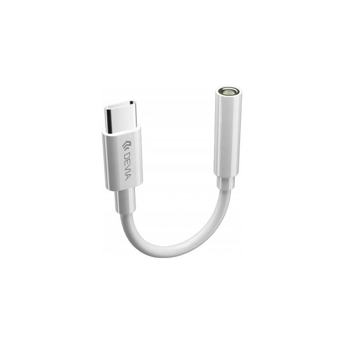 Adaptateur Smart Jack 3,5mm / USB-C, blanc, Devia