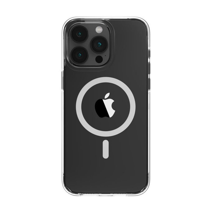 Coque Elemental avec MagSafe pour iPhone 15, transparente, Devia