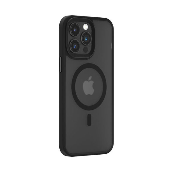 Coque Pino avec MagSafe pour iPhone 15, Noire, Devia