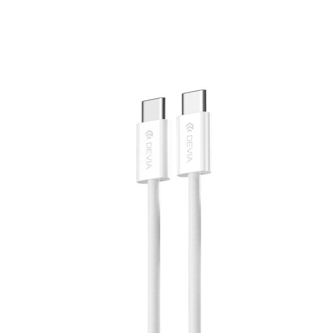 Câble USB-C / USB-C Smart, PD 60W, 1m, blanc, Devia