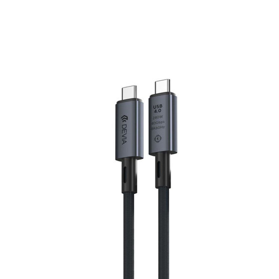 Câble USB-C / USB-C Extreme Speed, 240W, 8K 60Hz, 1m, noir, Devia