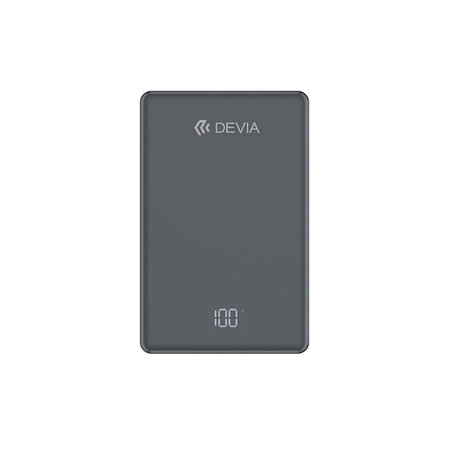 PowerBank MagSafe Extreme Speed Mini avec écran, PD 20W, 10000mAh, Space Grey, Devia
