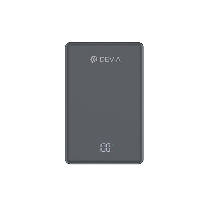 PowerBank MagSafe Extreme Speed Mini avec écran, PD 20W, 10000mAh, Space Grey, Devia