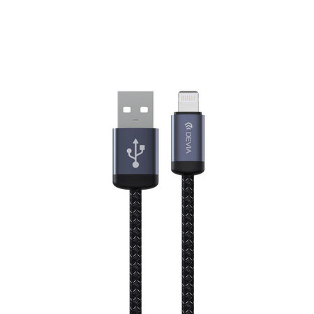 Câble Lightning / USB Gracious, 2,4A, 1m, noir, Devia